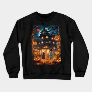 Vintage Halloween Poster Crewneck Sweatshirt